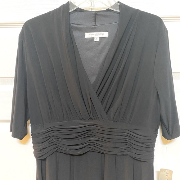 🆕EVAN-PICONE BLACK DRESS SIZE 16. YOU WILL LOVE. CUTE & COMFORTABLE.BRAND NEW. - Picture 3 of 8